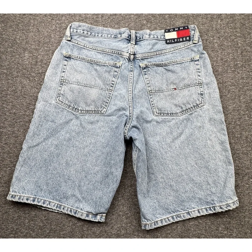 Tommy Hilfiger Jeans Denim Men's Shorts Size 34 Medium Wash Vtg Jorts‎ 2000s